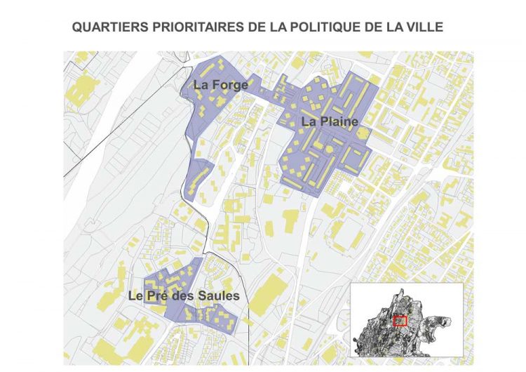 Carte des quartiers prioritaires de la politique de la ville - Haut-Bugey Agglomération