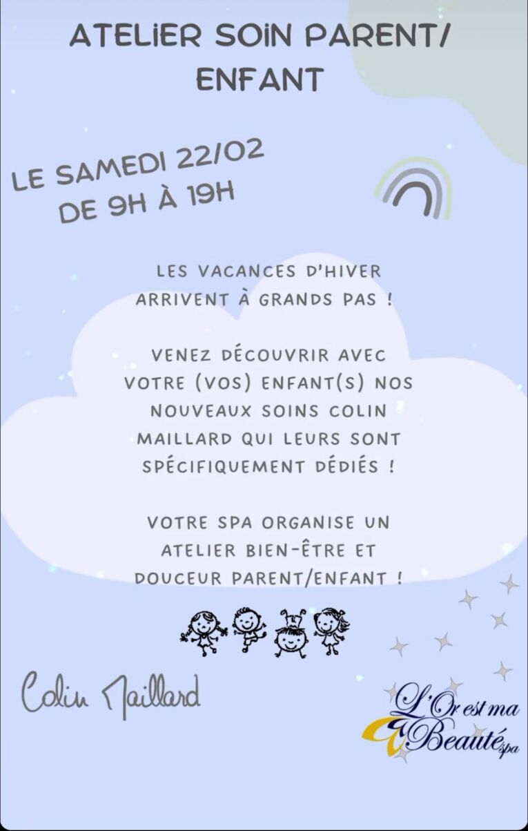 Atelier soin parent / enfant